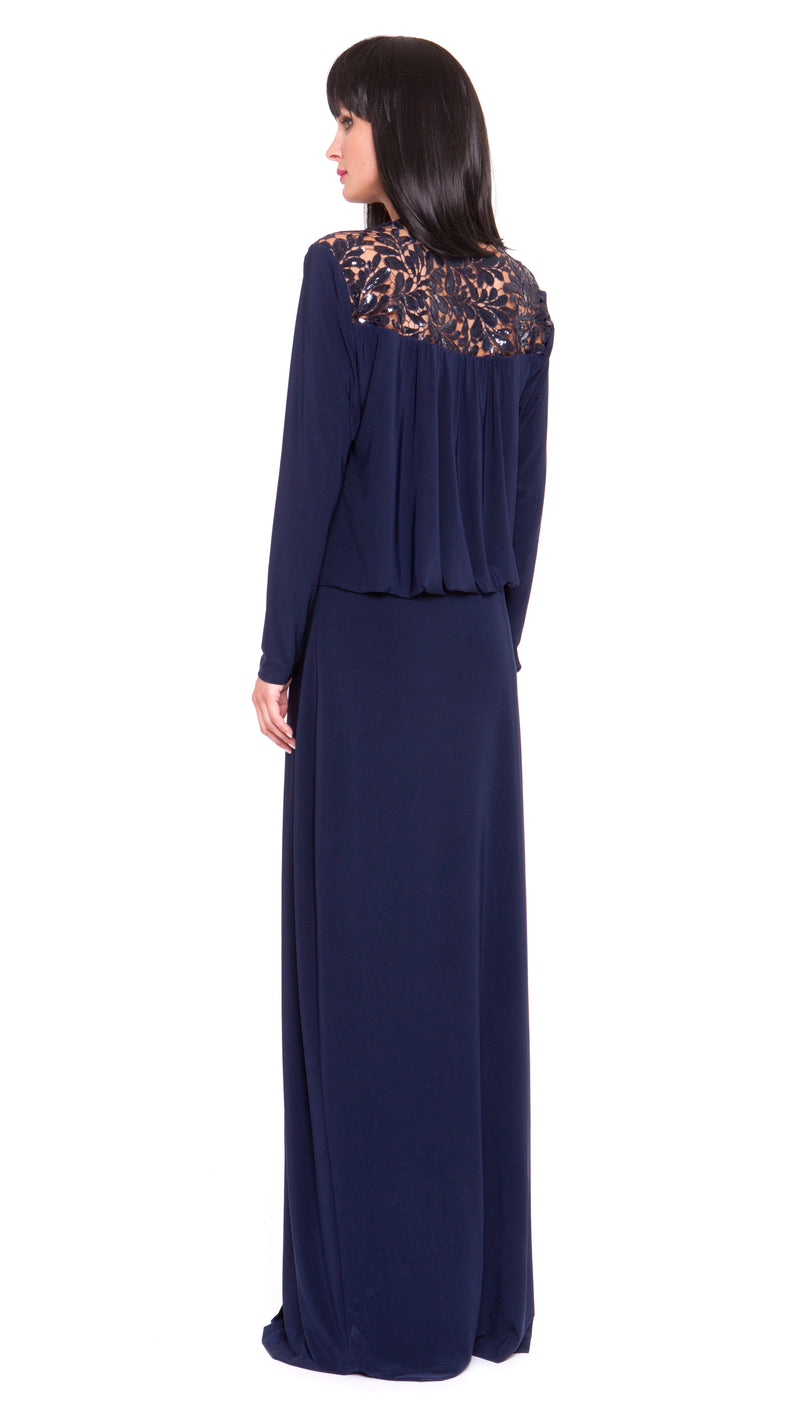 Z Penelope Sequin Embroidery Maxi Dress