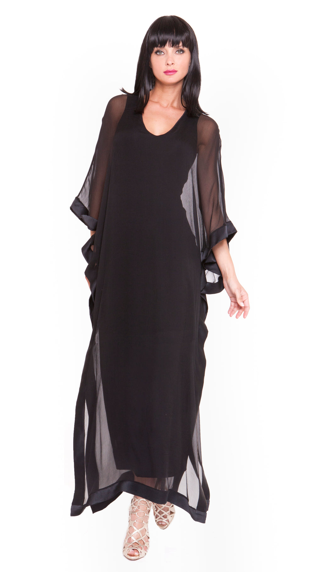 Lizzy Open Drape Maxi Dress