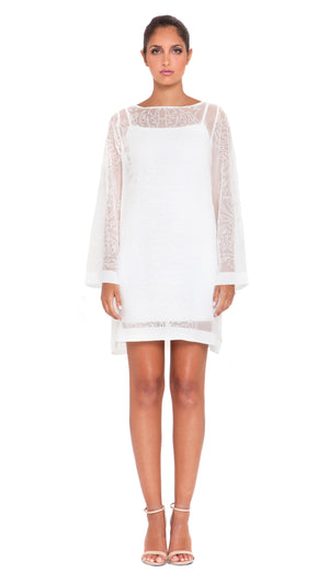 Suri Embroidery Shift Dress