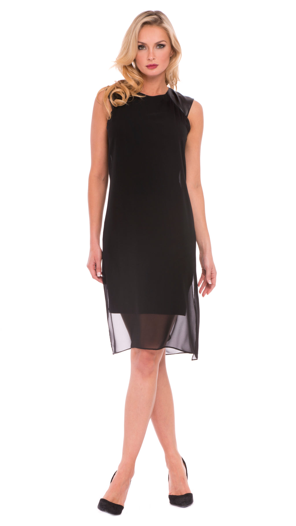 Marian Raglan Pleather Dress