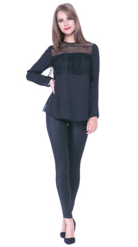 Analice Fringe Top