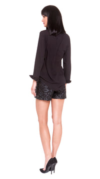 Dylan Pleather Lace Shorts