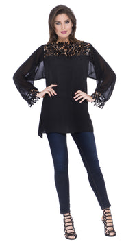Catalina Lace Panel Top